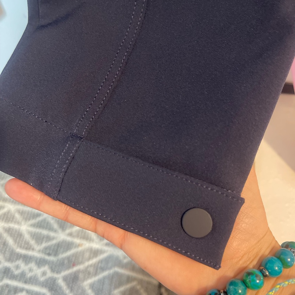 Athleta Womens Endless High Rise Cargo Pant Navy LNC Gorpcore Athleisure Sporty - Picture 7 of 15